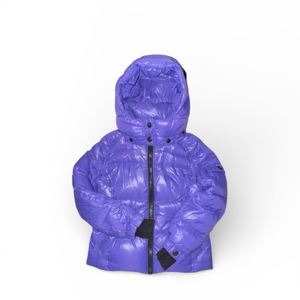 S13 NYC Mogul Glossy Purple Girls Down Jacket Puffer Size 4‎